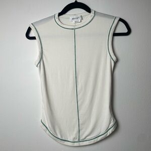 The Line by green/off-white tank